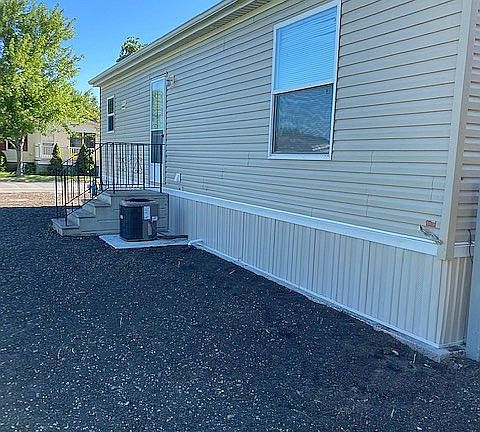 Back door view with ac