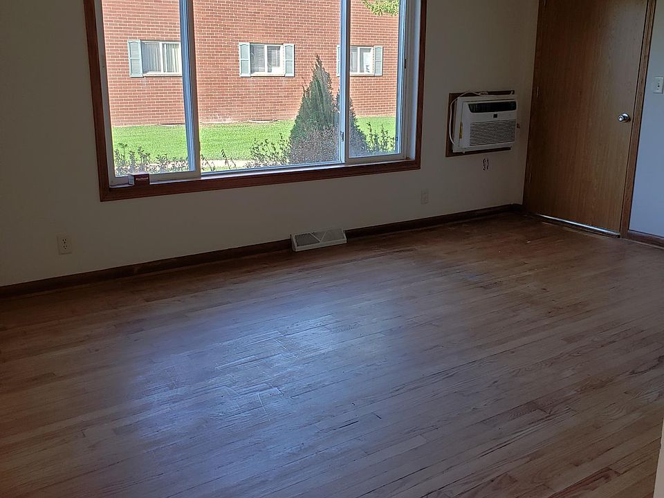 Living room with beautiful wood floors!
