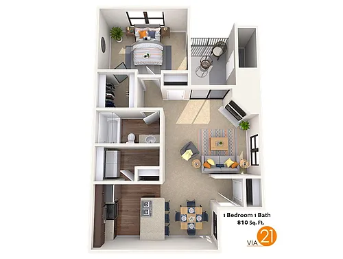 Floor plan 1 bedroom