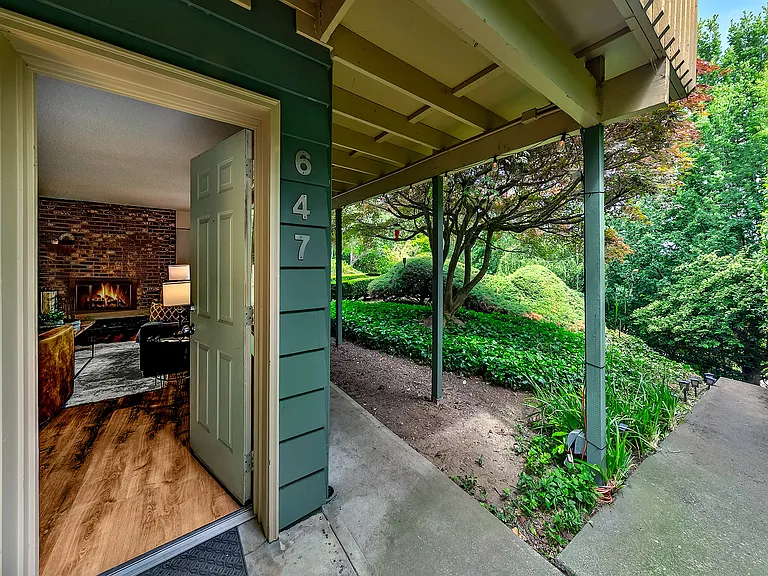 Private yard for spending time outdoors.