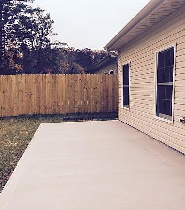 Fenced-In Backyard Patio 