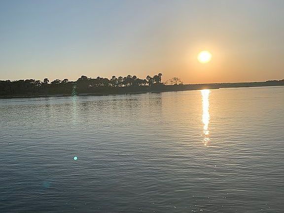Sunset view from the dock