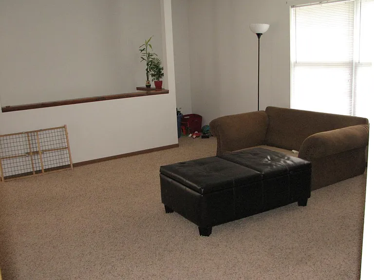 Different perspective of second floor living room