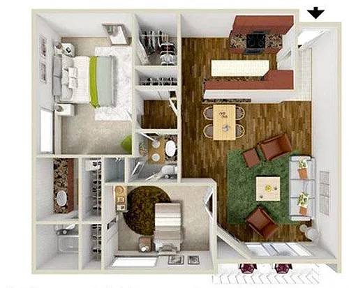 Floor plan Two Bedroom