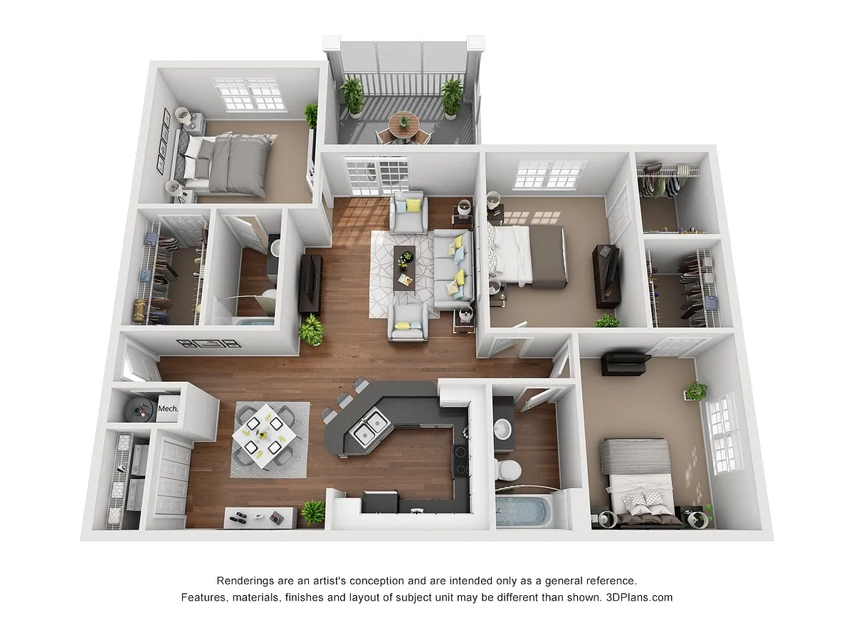 Floor plan FIRE BALCONY RENOVATED