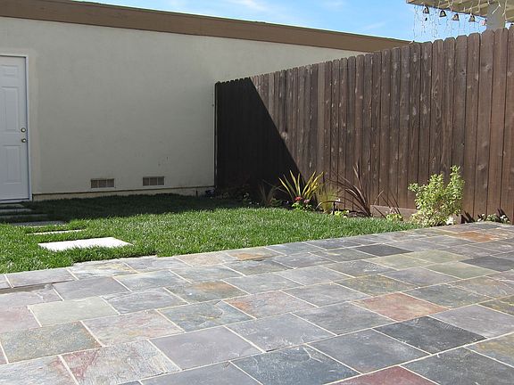 Custom Slate Patio. Enjoy the outdoors.