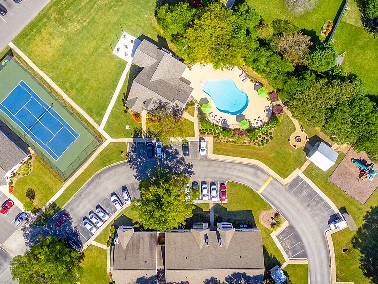 Aerial View of Hawthorne at Lily Flagg in Huntsville, AL