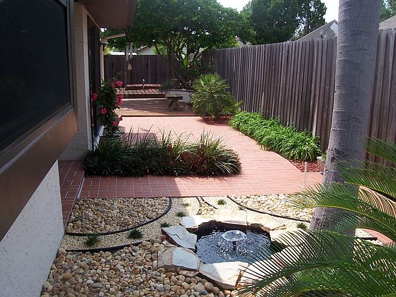 Brick walkway 