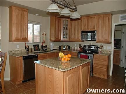 Spacious kitchen with island