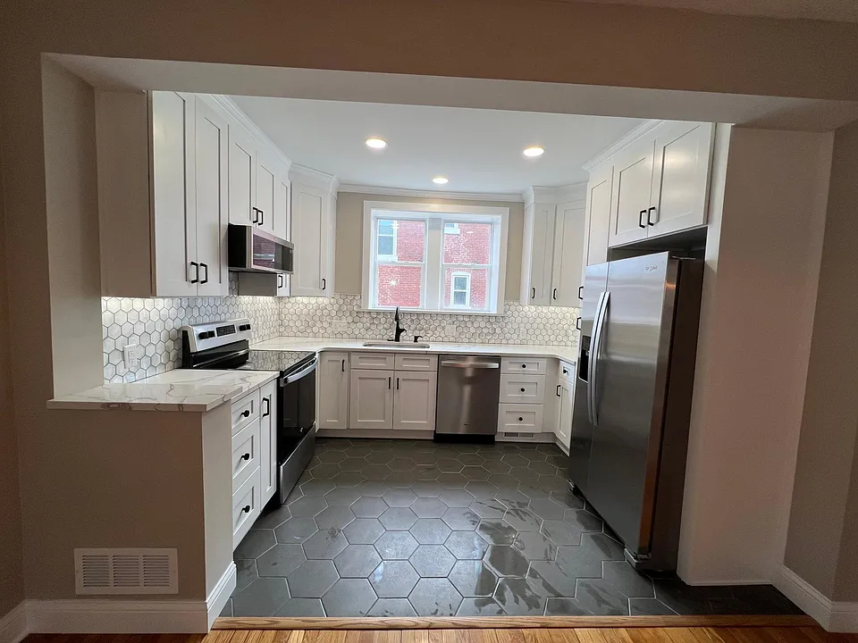 Full view of kitchen