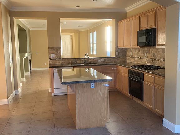View of the living room from the kitchen
