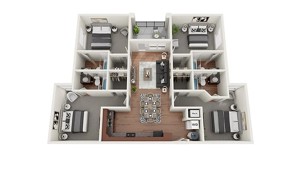 Floor plan 4 Balcony