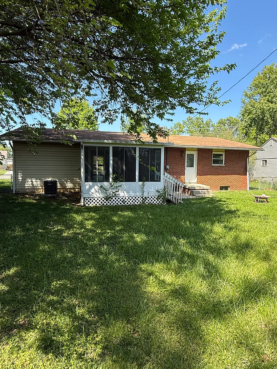 Backyard facing house - 3815 Kirkwood Rd