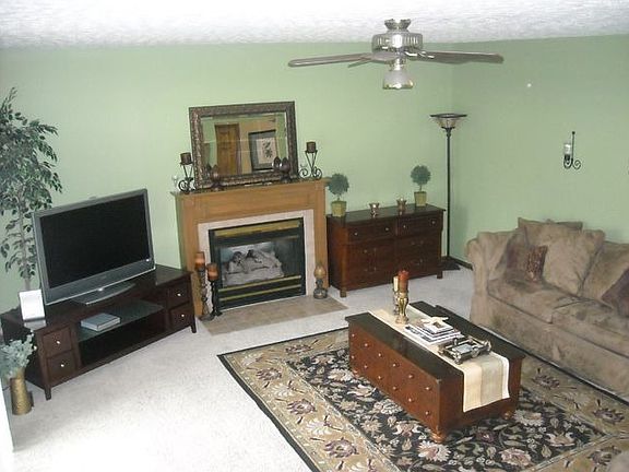 Huge family room with fireplace and lots of space for entertaining.