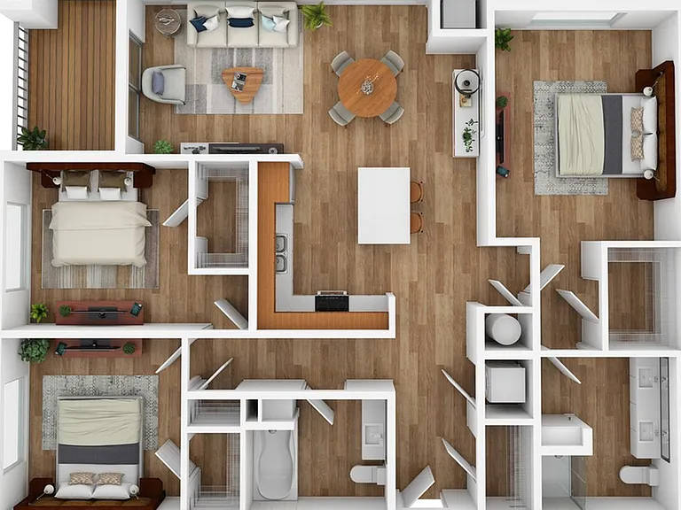 3 Bedroom | 2 Bath | 1436 SF 3 Bedroom | 2 Bath | 1436 SF