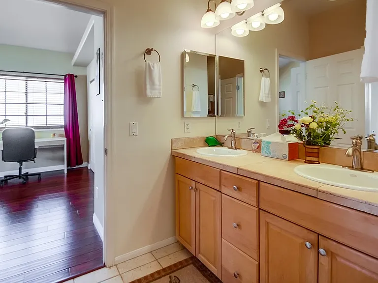 Master bathroom on second floor