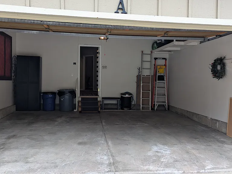 Looking into the 2 Car garage attached