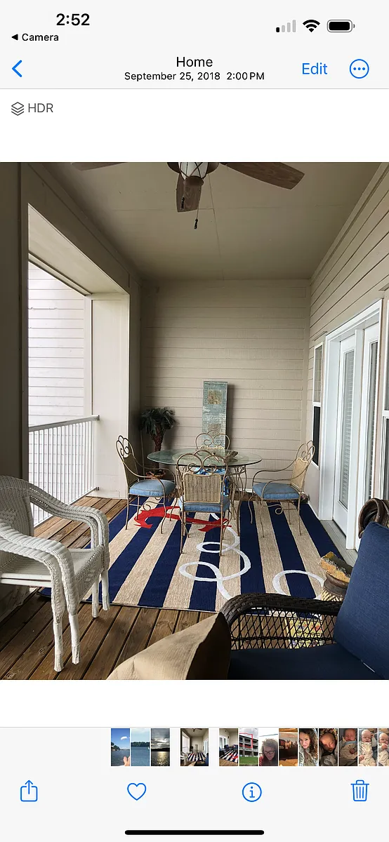 Table and chairs on balcony - 6122 Bay Village Dr #308