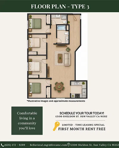 Floor plan 107 - 1st Floor