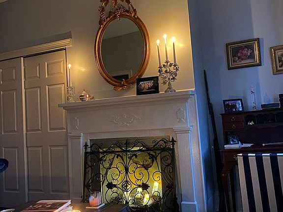 Fireplace in front room