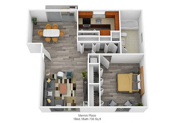Floor plan The Bowman Mill