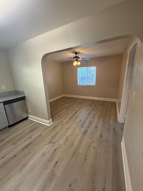 Kitchen, living room