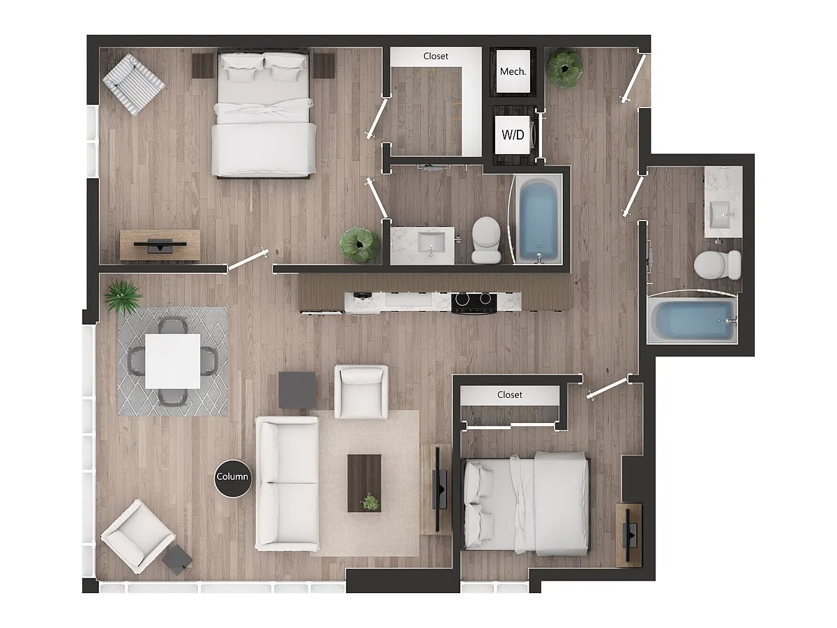 Floor plan 2BD2g