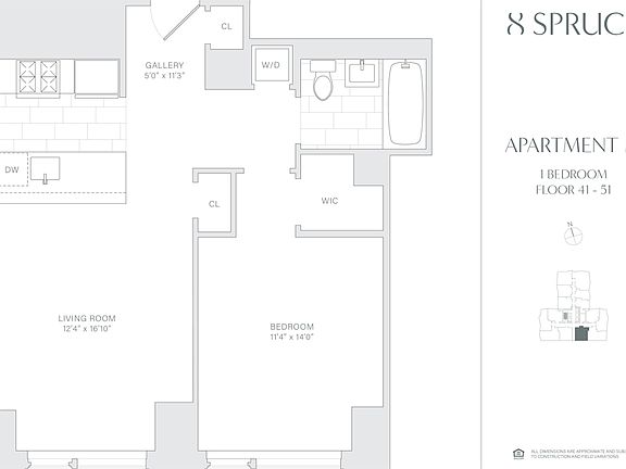 2nd image of 8 Spruce St APT 50M