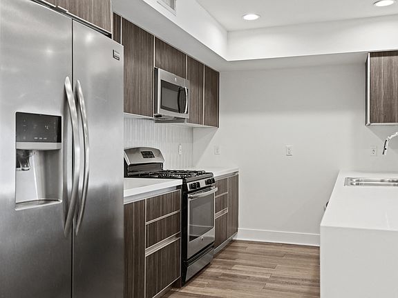 Kitchen with Energy-Efficient Stainless Appliances