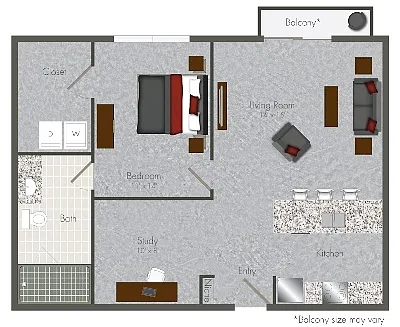 Floor plan 1S