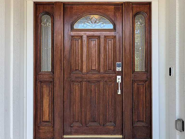 Front door.