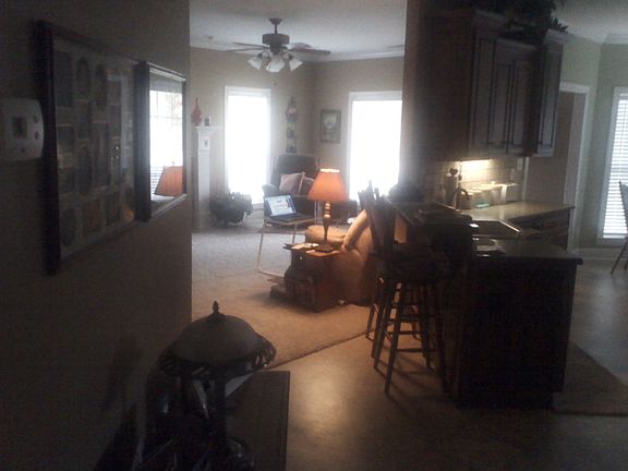 view of den from center