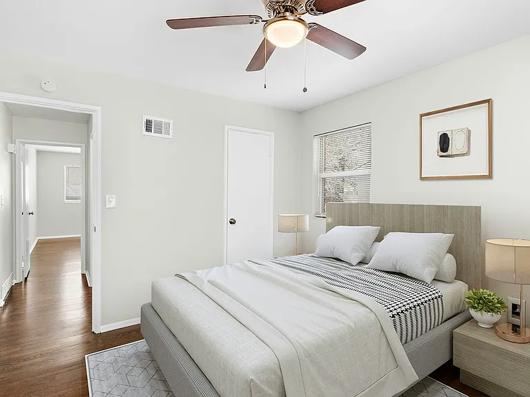 Virtually staged bedroom #2