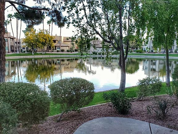 view of lake from the rear of the condo