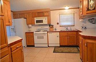 Tons of cabinets and storage space