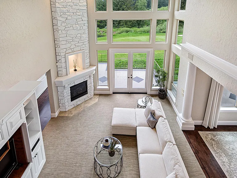 Family room from above