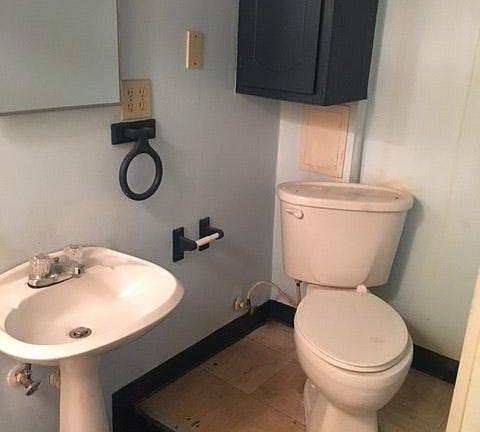 basement half bath