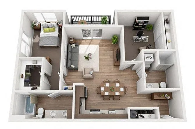 Floor plan ALDER W/ DEN