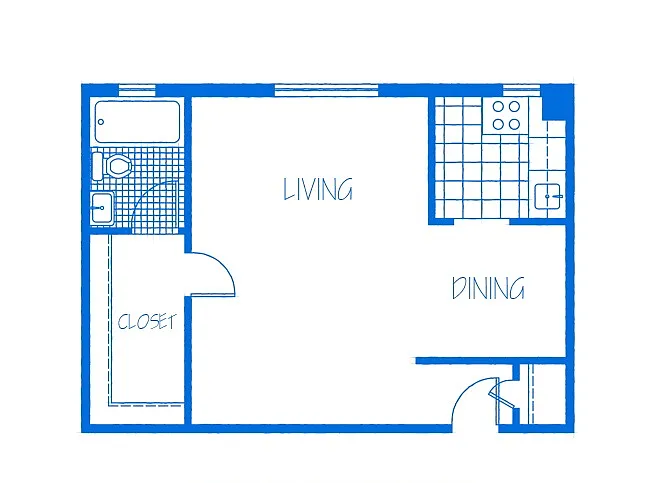 Floor plan Studio A