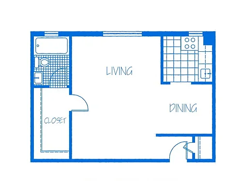 Floor plan Studio A
