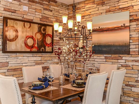 Open concept dining room