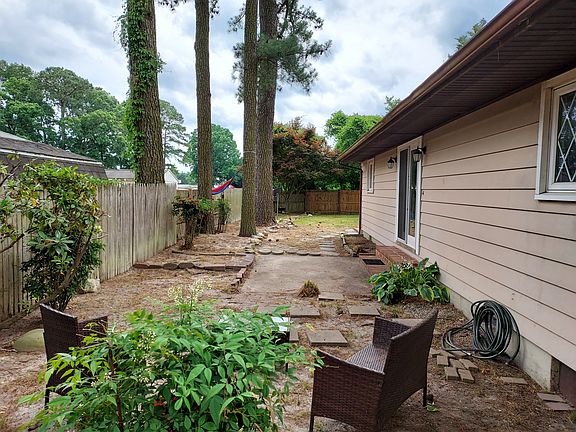 Back yard terrace area