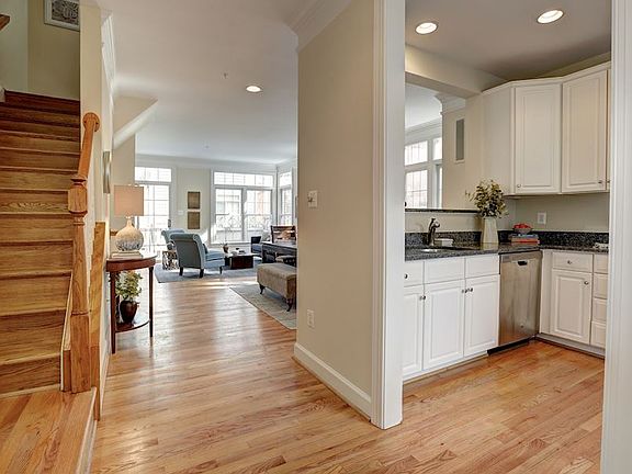 Hardwood floors and recessed lights