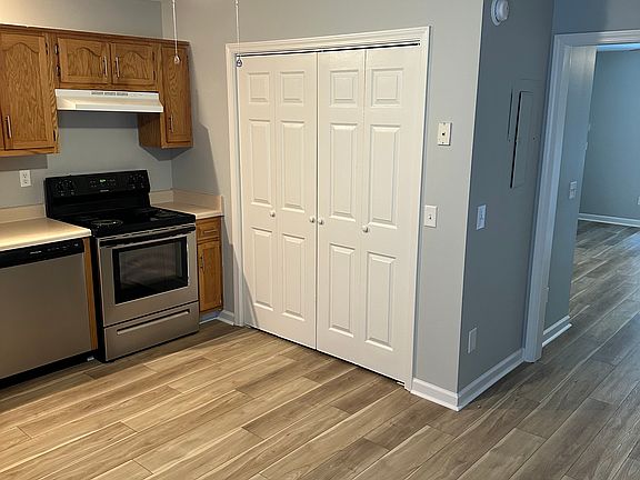 Washer dryer hookups and all new flooring throughout