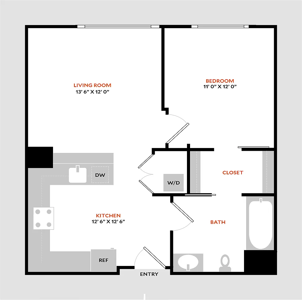 Floor plan Plan 1A