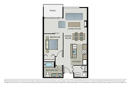 Floor plan Plan 1B