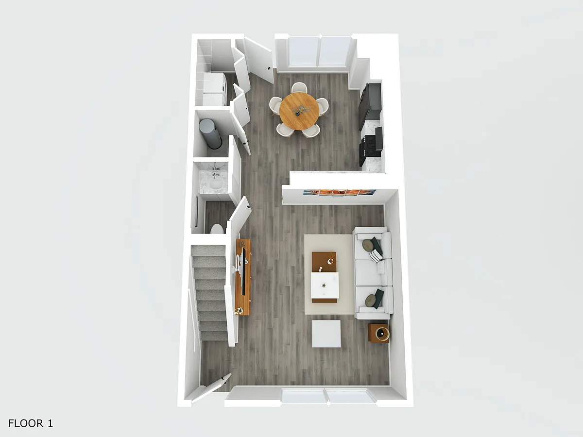 Floor plan C1 Townhome