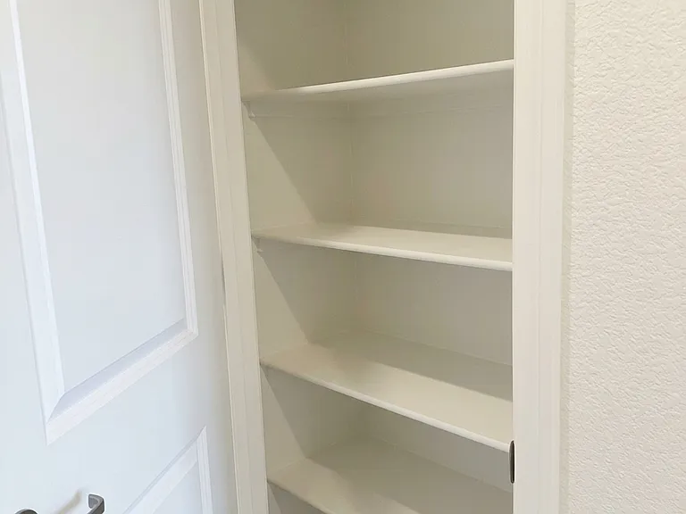 Storage closet in upstairs walkway