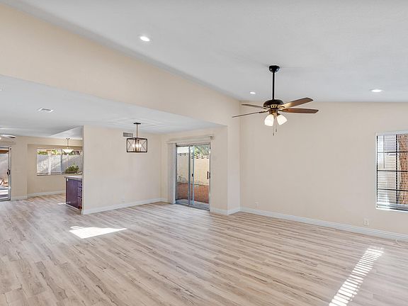 Open layout and high ceilings (view from the front door)