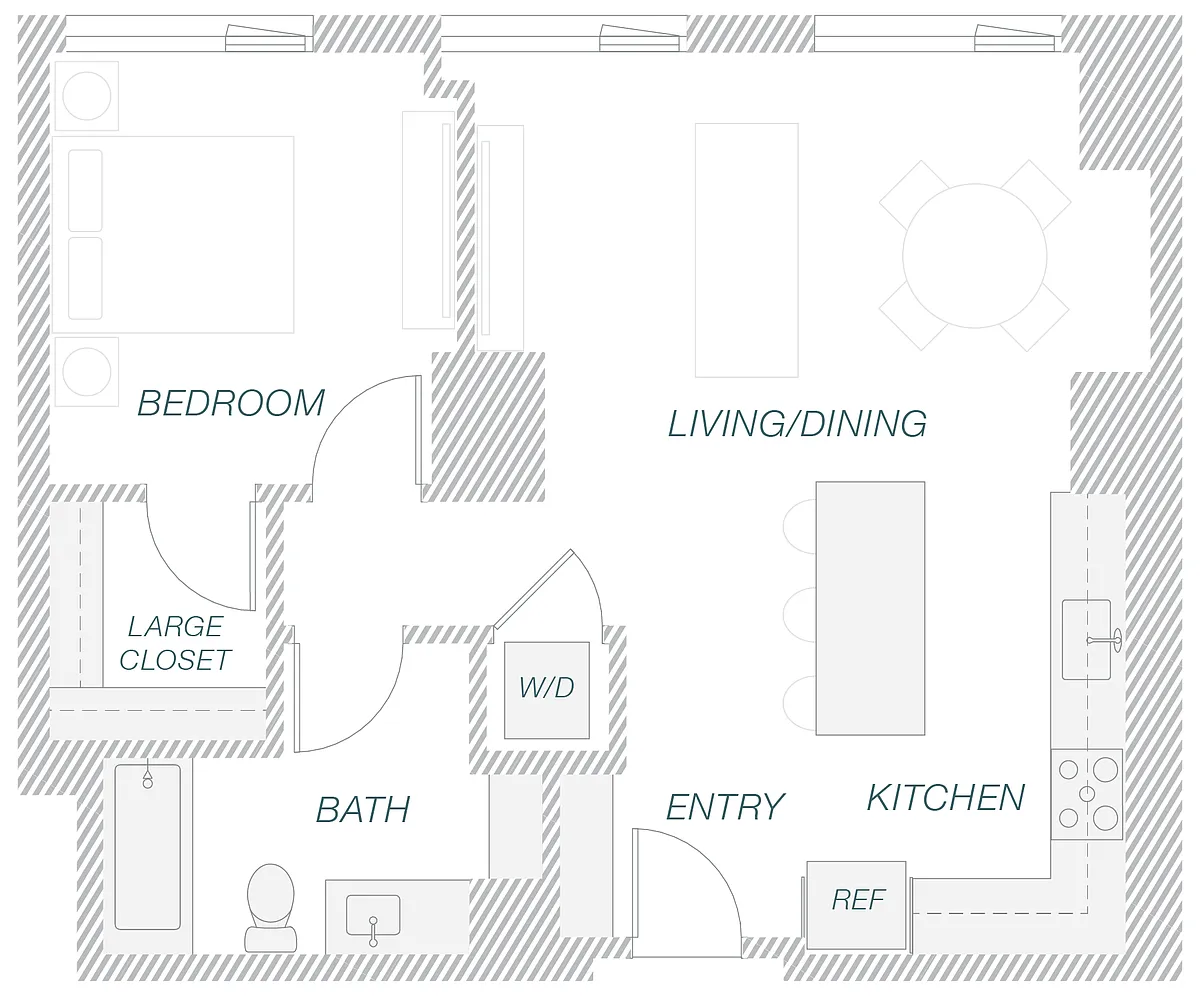 Floor plan 1-14B